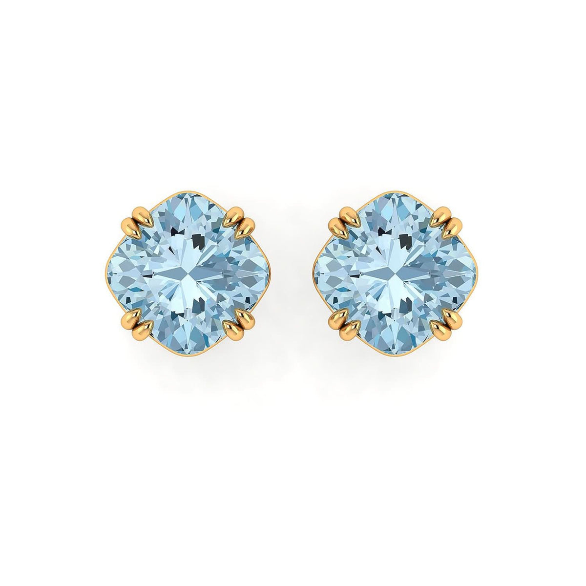 18K SOLID GOLD TOPAZ STATEMENT EARRINGS - Melbourne, Australia