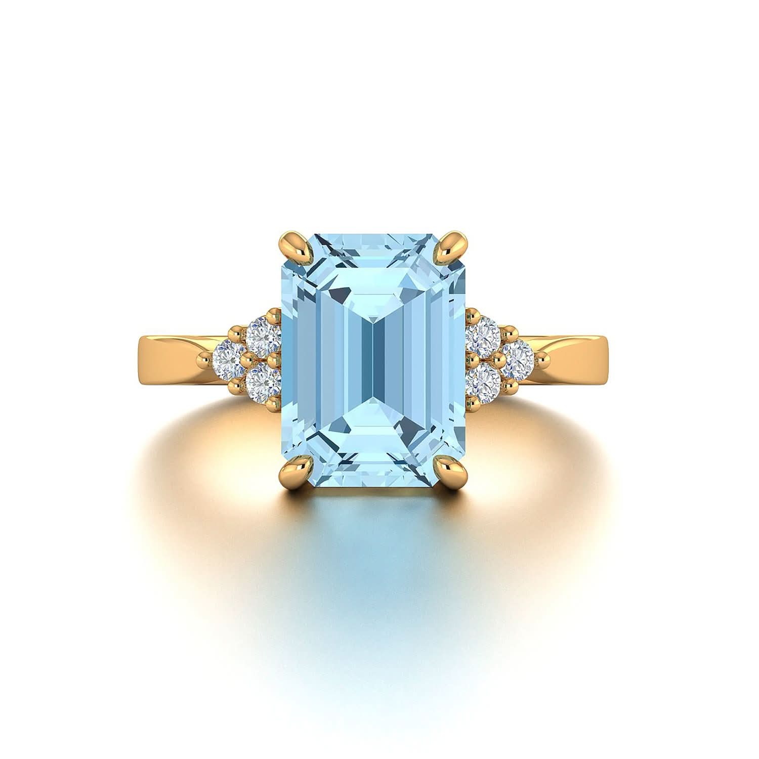 18K SOLID GOLD TOPAZ STATEMENT RING - Melbourne, Australia