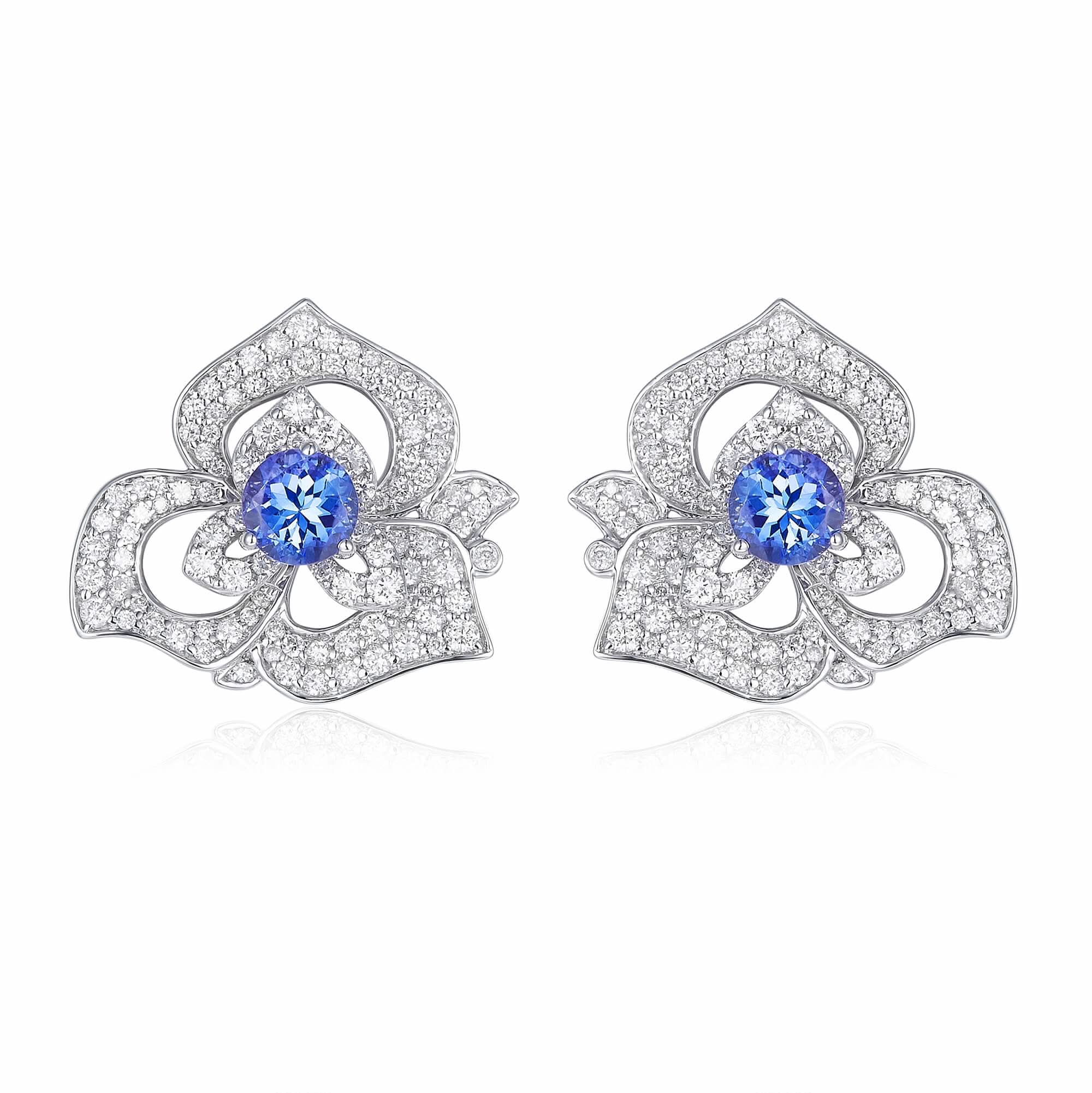 Camellias Earrings - PurpleMayJewellery