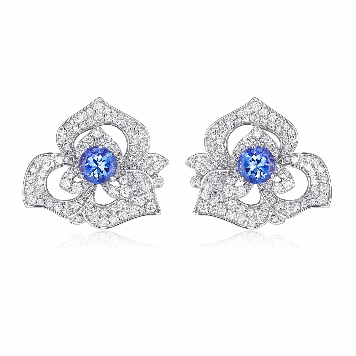Camellias Earrings - PurpleMayJewellery